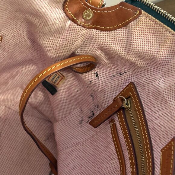 Dooney & Bourke Dillen Large Forest Green Zipper Pocket HOBO Sac Shoulder Bag - Picture 10 of 16